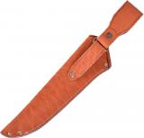Ножны из натуральной кожи (I) для финского ножа с лезвием 21 см - Ножны с рукояткой вид с тыльной стороны