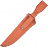 Ножны из натуральной кожи (I) для финского ножа с лезвием 19 см - Ножны с рукояткой вид с тыльной стороны