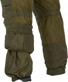Демисезонный костюм «Сталкер» ткань Zamsha - Вшитые гетры брюк демисезонного костюма «Сталкер Zamsha» стянуты резиновой тесьмой с нескользящей поверхностью