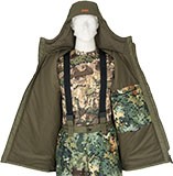 Демисезонный костюм «Explorer» лес-цифра - На подкладке куртки с левой стороны располагается объёмный накладной карман на молнии для документов