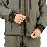 Демисезонный костюм для охоты «Tracker II (-5)» [Olive] - Центральная молния с двумя бегунками, позволяющими расстегивать куртку как сверху, так и снизу